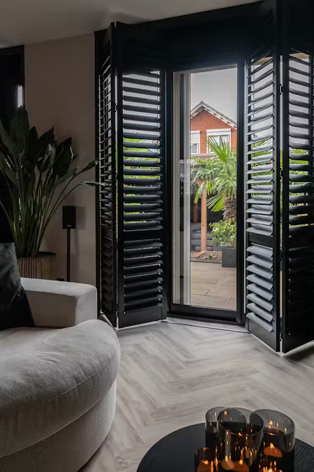 Raambekleding voor schuifpui